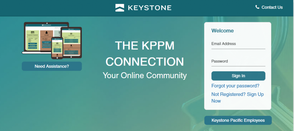 KPPM Connection Portal Homepage